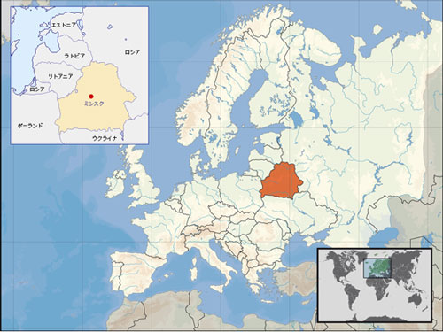 ベラルーシ共和国地図