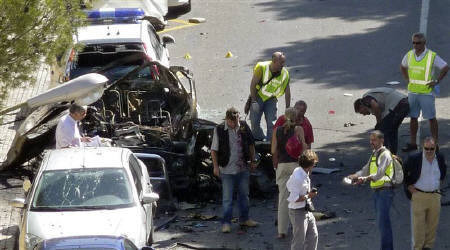 スペイン・マヨルカ島、警察施設前公用車爆破テロ