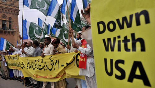 パキスタン・カラチでのデモの様子