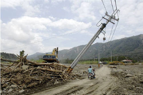 台風8号で被害を受けた台湾
