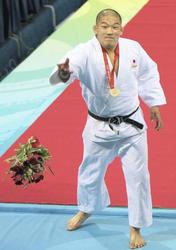 金メダル獲得：柔道男子100kg超・石井慧選手