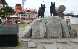 樺太犬のタロとジロ