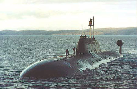 ロシア太平洋艦隊所属原子力潜水艦「ネルパ」